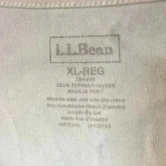 L.L.Bean 2 piece Cream Cardigan Long Sleeve Blouse with Matching Tank Top Sz XL - Picture 2 of 3